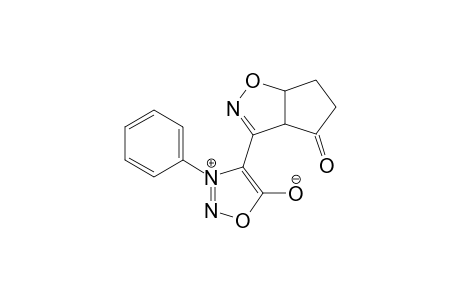 3-Phenyl-4-(3a,5,6,6a-tetrahydrocyclopenta[d]isoxazol-4-on-3-yl)sydnone