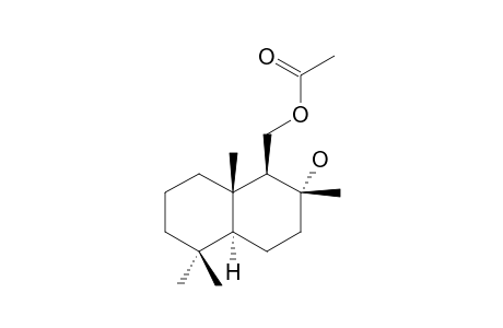 acetic acid [(1S,2R,4aS,8aS)-2-hydroxy-2,5,5,8a-tetramethyl-decalin-1-yl]methyl ester