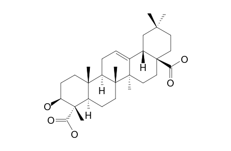 GYPSOGENIC-ACID;3-BETA-HYDROXY-OLEAN-12-EN-23,28-DIOIC-ACID