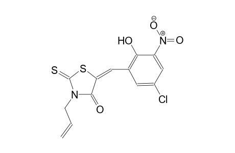 4-thiazolidinone, 5-[(5-chloro-2-hydroxy-3-nitrophenyl)methylene]-3-(2-propenyl)-2-thioxo-, (5E)-