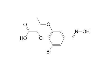 {2-bromo-6-ethoxy-4-[(E)-(hydroxyimino)methyl]phenoxy}acetic acid