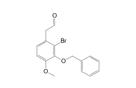 2-[3-(benzyloxy)-2-bromo-4-methoxy-phenyl]acetaldehyde