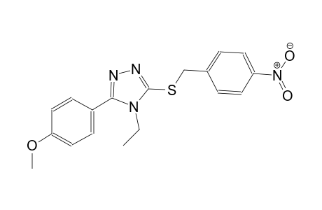 4-ethyl-3-(4-methoxyphenyl)-5-[(4-nitrobenzyl)sulfanyl]-4H-1,2,4-triazole