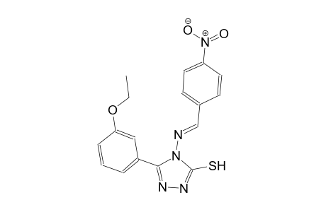 5-(3-ethoxyphenyl)-4-{[(E)-(4-nitrophenyl)methylidene]amino}-4H-1,2,4-triazol-3-yl hydrosulfide