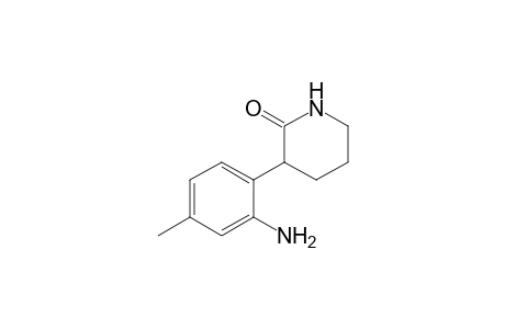 3-(2-Amino-4-methylphenyl)piperidine-2-one