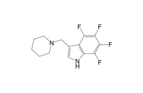 1H-Indole, 4,5,6,7-tetrafluoro-3-(1-piperidinylmethyl)-