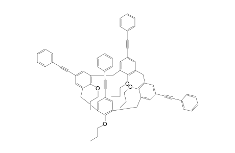 CONE-5,11,17,23-TETRAKIS-(PHENYLETHYNYL)-25,26,27,28-TETRA-N-PROPOXYCALIX-[4]-ARENE