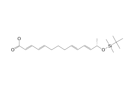 (13-S,2-E,4-E,9-E,11-E)-13-TERT.-BUTYLDIMETHYLSILYLOXY-2,4,9,11-TETRADECATETRAENOIC_ACID