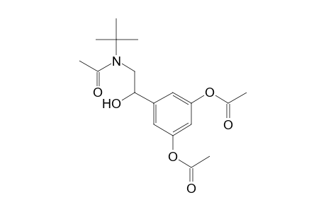 N-tert-butyl-N-(beta,3,5-trihydroxyphenethyl)acetamide, 3,5-diacetate