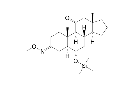 6.ALPHA.-[(TRIMETHYLSILYL)OXY]-5.ALPHA.-ANDROSTAN-3,11-DIONE 3-O-METHYLOXIME