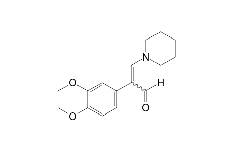 alpha-(3,4-dimethoxyphenyl)-1-piperidineacrolein