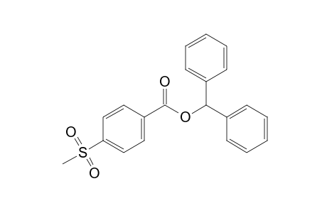 p-(methylsulfonyl)benzoic acid, diphenylmethyl ester