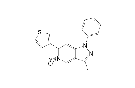 3-Methyl-1-phenyl-6-(3-thienyl)-1H-pyrazolo[4,3-c]pyridine 5-Oxide