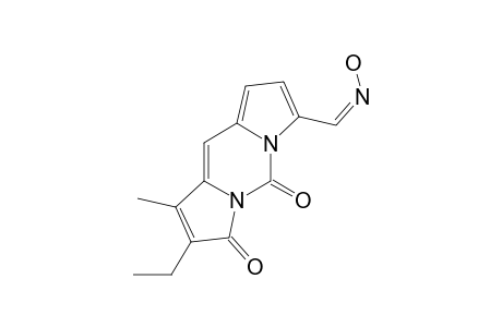 (Z)-2-ETHYL-1-METHYL-7-OXIMINO-DIPYRROLO-PYRIMIDINE-3,5-DIONE;MINOR-ISOMER