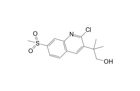 2-[2-Chloro-7-(methylsulfonyl)quinolin-3-yl]-2-methylpropan-1-ol