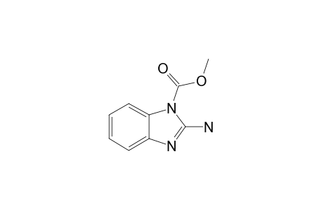 2-amino-1-benzimidazolecarboxylic acid, methyl ester