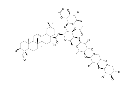 28-O-[XYLOPYRANOSYL-(1->3)-XYLOPYRANOSYL-(1->4)-RHAMNOPYRANOSYL-(1->4)-[2-ACETYL-QUINOVOPYRANOSYL-(1->2)]-(3-ACETYL)-FUCOPYRANOSYL]-QUILLAIC-ACID-ESTER