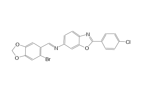 6-benzoxazolamine, N-[(E)-(6-bromo-1,3-benzodioxol-5-yl)methylidene]-2-(4-chlorophenyl)-