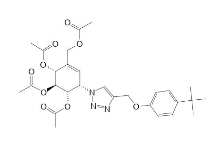 (1S,2S,3R,6S)-4-(Acetoxymethyl)-6-(4-{[4-(tert-butyl)-phenoxy]methyl}-1H-1,2,3-triazol-1-yl)cyclohex-4-ene-1,2,3-triyl Triacetate