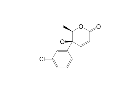 (5S,6R)-5-(3-CHLOROPHENYL)-5-HYDROXY-6-METHYL-5,6-DIHYDROPYRAN-2-ONE