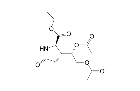 Ethyl (2R,3R)-3-[(S)-1,2-Diacetoxyethyl]-5-oxopyrrolidine-2-carboxylate