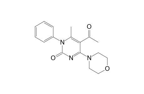 5-acetyl-6-methyl-4-(4-morpholinyl)-1-phenyl-2(1H)-pyrimidinone