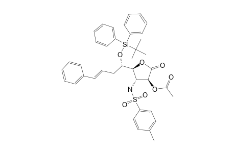 (3S,4R,5S)-3-ACETOXY-5-[[1S,(3E)]-1-(TERT.-BUTYLDIPHENYLSILYLOXY)-4-PHENYL-BUT-3-ENYL]-4-(TOSYLAMINO)-TETRAHYDROFURAN-2-ONE