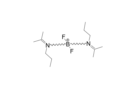 DI-(N-(N-PROPYL)-DIMETHYLKETIMINEN)-DIFLUORO-BORON-CATION