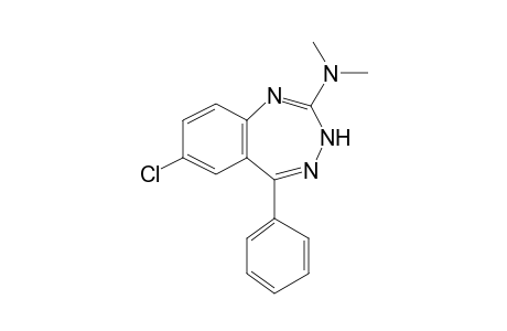 3H-1,3,4-Benzotriazepin-2-amine, 7-chloro-N,N-dimethyl-5-phenyl-