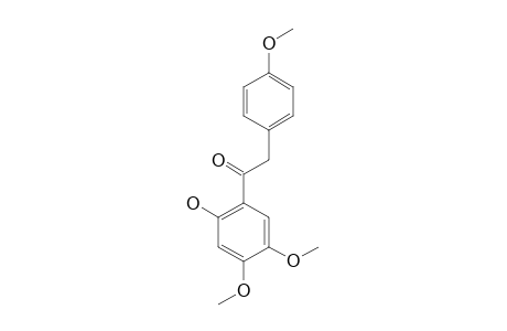 1-(2-HYDROXY-4,5-DIMETHOXYPHENYL)-2-(4-METHOXYPHENYL)-ETHANONE