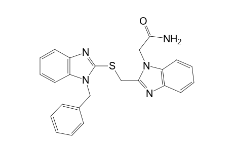 1H-benzimidazole-1-acetamide, 2-[[[1-(phenylmethyl)-1H-benzimidazol-2-yl]thio]methyl]-