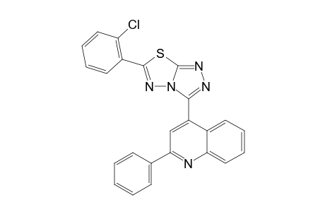 6-(ORTHO-CHLOROPHENYL)-3-CINCHOPHENY-1,2,4-TRIAZOLO-[3,4-B]-1,3,4-THIADIAZOL