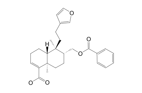 15,16-EPOXY-8-ALPHA-(BENZOYLOXY)-METHYLCLERODA-3,13-(16),14-TRIEN-18-OIC_ACID;REL-(4A-R,5-S,6-S,8A-S)-6-[