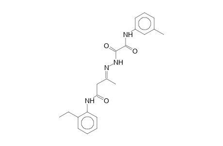 2'-Ethyl-3-[(m-tolyloxamoyl)hydrazono]butyranilide