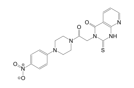 3-{2-[4-(4-nitrophenyl)-1-piperazinyl]-2-oxoethyl}-2-thioxo-2,3-dihydropyrido[2,3-d]pyrimidin-4(1H)-one