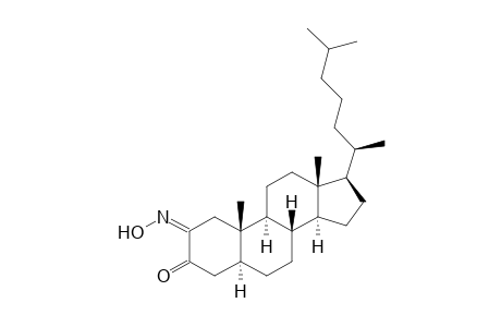 5.alpha.-cholestane-2,3-dione-2-oxime