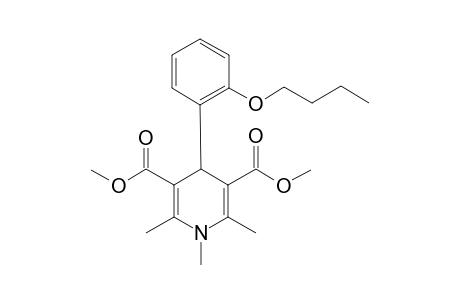 Dimethyl 4-(2-butoxyphenyl)-1,2,6-trimethyl-1,4-dihydro-3,5-pyridinedicarboxylate