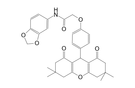 acetamide, N-(1,3-benzodioxol-5-yl)-2-[4-(2,3,4,5,6,7,8,9-octahydro-3,3,6,6-tetramethyl-1,8-dioxo-1H-xanthen-9-yl)phenoxy]-