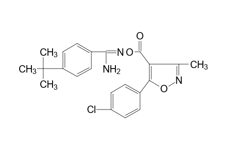 p-tert-butyl-O-{[5-(p-chlorophenyl)-3-methyl-4-isoxazolyl]carbonyl}benzamidoxime