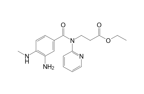 Ethyl 3-[3-amino-4-(methylamino)-N-(2-pyridyl)benzamido]propionate