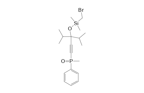 3-BROMOMETHYLDIMETHYLSILYLOXY-3-ISOPROPYL-1-METHYLPHENYLPHOSPHORYL-4-METHYLPENT-1-YNE