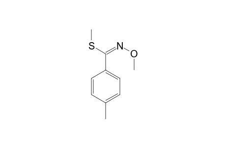 METHYL-(E)-O,4-DIMETHYL-BENZOTHIOHYDROXIMATE