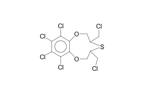 (3RS,5RS)-3,5-BIS-CHLOROMETHYL-2,3,5,6-TETRAHYDRO-1,7,4-TETRACHLOROBENZODIOXATHIONIN;OTHER_DIASTEREOMER_NOT_FOUND