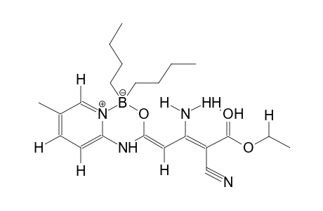 4-[N-(5-METHYLPYRID-2-YL)CARBAMOYL]-3-AMINO-2-CYANOBUTEN-2-OIC ACID,ETHYL ESTER, DIBUTYLBORYL CHELATE (ISOMER 1)