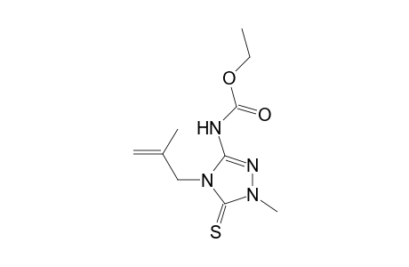 5-ETHOXYCARBONYLAMINO-2-METHYL-4-METHALLYL-1,2,4-TRIAZOLINE-3-THIONE