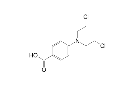 p-[bis(2-chloroethyl)amino]benzoic acid