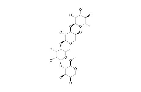 METHYL-ALPHA-L-RHAMNOPYRANOSYL-(1->3)-BETA-D-XYLOPYRANOSYL-(1->4)-ALPHA-L-RHAMNOPYRANOSYL-(1->2)-ALPHA-L-ARABINOPYRANOSIDE