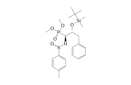 (S(S),1R,2S)-(+)-DIMETHYL-1-(PARA-TOLUENESULFINYLAMINO)-2-(TERT.-BUTYLDIMETHYLSILYLOXY)-3-PHENYLPROPYLPHOSPHONATE