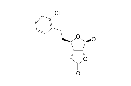 (1R,5R,6R,8R)-6-[2-(2-CHLOROPHENYL)-ETHYL]-8-HYDROXY-2,7-DIOXA-BICYCLO-[3.3.0]-OCTAN-3-ONE