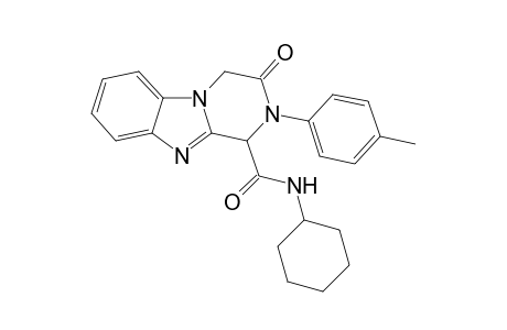 3-Oxo-2-p-tolyl-N-cyclohexyl-1,2,3,4-tetrahydropyrazino[1,2-a]benzimidazole-1-carboxamide